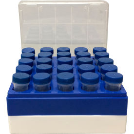 Bio Freezer Box For 5 ml Tubes, Polycarbonate, 25 Place, 5 Pack