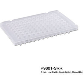 Bio PureAmp PCR Plate For 0.1 ml Tube, 96 Place, Semi Skirted W/Raised Rim, 50 Pack