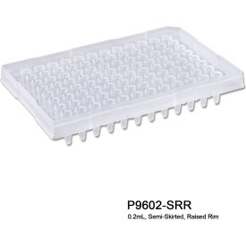 Bio PureAmp PCR Plate For 0.2 ml Tube, 96 Place, Semi Skirted With Raised Rim, 50 Pack