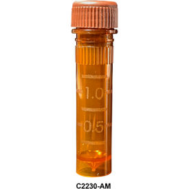 Bio Sure Seal Amber Screw Cap Microtube with O Ring, 2 ml, 1000 Pack