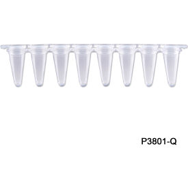 Bio PureAmp 8 Strips QPCR Tube with Separated Strip Cap, 0.1 ml, Clear, 120 Pack