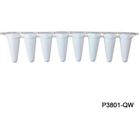 Bio PureAmp 8 Strip QPCR Tube with Separated Strip Cap, 0.1 ml, White, 120 Pack