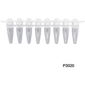 Bio PureAmp 8 Strips PCR Tube with Separated Domed Caps, 120 Pack