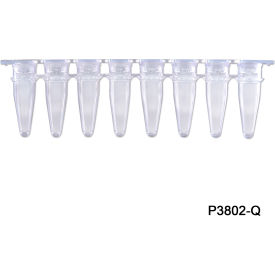 Bio PureAmp 8 Strips QPCR Tube with Separated Strip Cap, 0.2 ml, Clear, 120 Pack