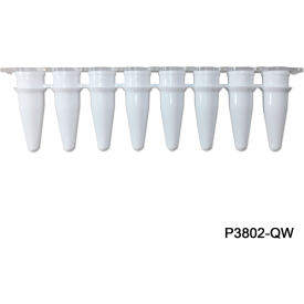 Bio PureAmp 8 Strips QPCR Tube with Separated Strip Cap, 0.2 ml, White, 120 Pack