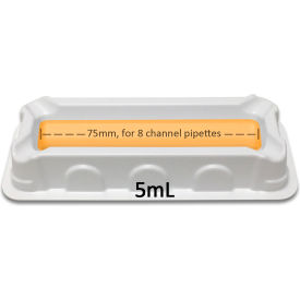 Bio ASPIR-8 Reservoir For 8 Channel Pipettes, Sterile, 5 ml, 100 Pack