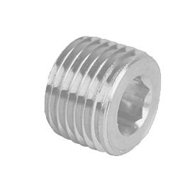 Hex Socket Plug 300# Galvanized Steel - 1/4''