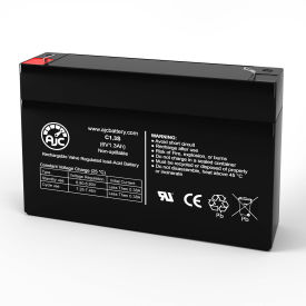 Ohio Printer 3700 Medical Replacement Battery 1.3Ah, 6V, F1