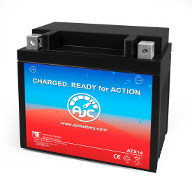 AJC GS GTX14-BS Powersports Replacement Battery, 12V