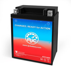 Extreme XTA14AH-BS Powersports Replacement Battery, 12V, B