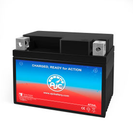 AJC® Ski-Doo DS90 90CC ATV Replacement Battery 2007-2018, 12V, Black