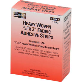 Heavy Woven Fabric Bandages, 3/4" x 3", 50/Box