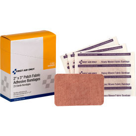 Heavy Woven Fabric Bandages, 2" x 3", 25/Box