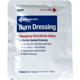 First Aid Only Burn Dressing, 4" x 4"