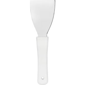 Handheld Scraper 3", Stainless Steel, White
