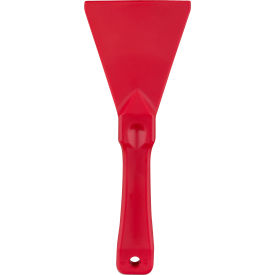 Handheld Scraper 3", Plastic, Red