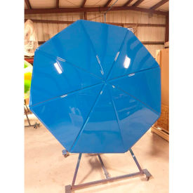 Fiberglass Umbrella, 72" Octagon, Valance, 8' Pole, Blue