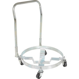 Steel Multipurpose Quad Drum Dolly with Handle, 1200 lb. Capacity