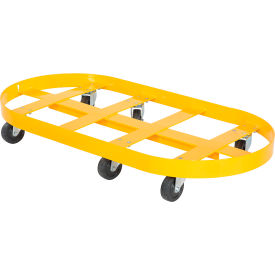 Steel Double Drum Dolly For 55 Gal. Drum With Glass Filled Nylon Casters, 2000 lb. Capacity