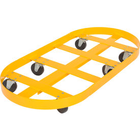 Steel Double Drum Dolly For 55 Gal. Drum With Hard Rubber Casters, 2000 lb. Capacity