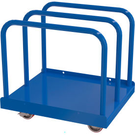Heavy Duty Panel Cart with Adjustable Bays, 44-3/4"L x 30"W, Blue