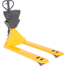 Manual Pallet Truck, 5500 lb. Capacity, 27"W x 48"L Forks, Yellow/Black