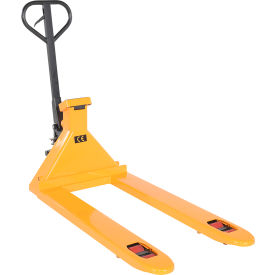 Low Profile Manual Pallet Truck with Scale, 5000 lb. Capacity, 27"W x 48"L Forks
