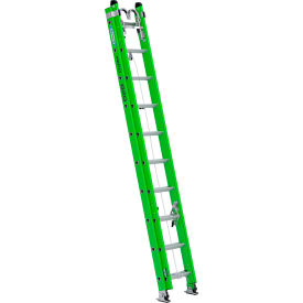 20' Fiberglass AERO Box Rail/Tri-Rung Extension Ladder with Strand Grab & V-Rung