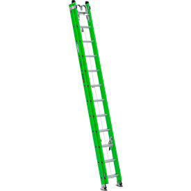 24' IAA Fiberglass AERO Box Rail/Tri-Rung Extension Ladder with Strand Grab & V-Rung