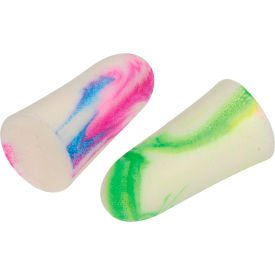 SparkPlugs Multi-Color Foam Earplugs, Uncorded, 200 Pairs/Box