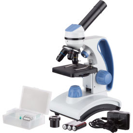 40X-1000X Student Microscope with Coarse-Focus, 10-pc Slide Set