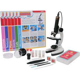 Premium 85+ piece Microscope, Color Camera, Software Kit & Experiment Cards
