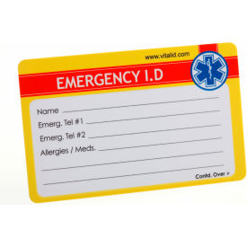 Plastic Wallet ID Card 2-1/2" x 9", 200/PK
