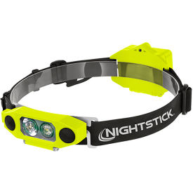 Intrinsically Safe Low-Profile Dual-Light Headlamp - 3 AA - Green - UL913 / ATEX