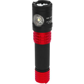 Metal USB Dual-Light Tactical Flashlight w/Holster - Li-Ion - Red