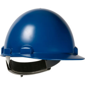 Cap Style Dome Hard Hat ABS/Polycarbonate Shell, 4-PT Suspension, Rachet Adjustment, Blue