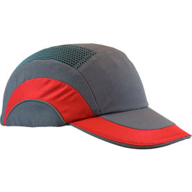 HardCap A1+ Baseball Style Bump Cap with HDPE Protective Liner and Adjustable Back in Red