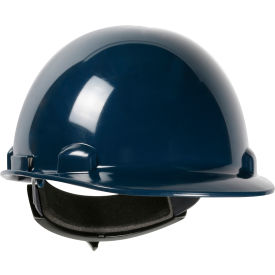Dynamic Dom Cap Style Dome Hard Hat HDPE Shell, 4-PT Suspension, Rachet Adjustment, Navy