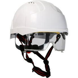Industrial Safety Helmet Type I, Vented, Lightweight ABS Shell, White