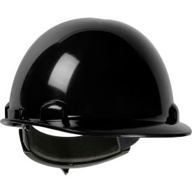 Dynamic Dom Cap Style Dome Hard Hat HDPE Shell, 4-PT Suspension, Rachet Adjustment, Black