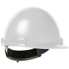 Cap Style Dome Hard Hat ABS/Polycarbonate Shell, 4-PT Suspension, Rachet Adjustment, White