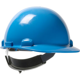 Dynamic Dom Cap Style Dome Hard Hat HDPE Shell, 6-Pt Suspension, Rachet Adjustment, Sky Blue