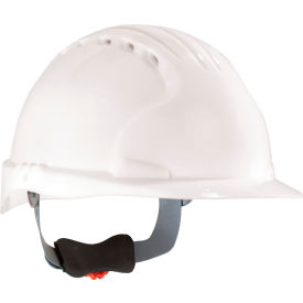 Evolution Deluxe 6151 Standard Brim Hard Hat HDPE Shell White