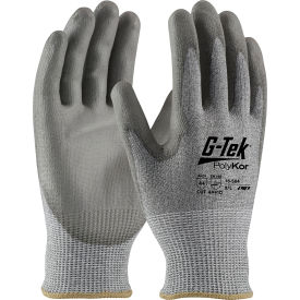 Industry Grade Seamless Knit Blended Glove Polyurethane Coated Flat Grip, Large, 12PR