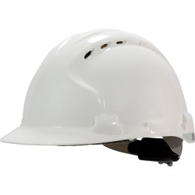 Evolution Hard Hat HDPE Shell, Vented, Type II, EPS Impact Liner, Polyester Suspension, White