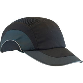 HardCap A1+ Baseball Style Bump Cap Protective Liner W/Adjustable Back, Black
