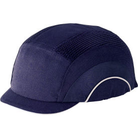 HardCap A1+ Baseball Style Bump Cap HDPE Protective Liner with Adjustable Back and Micro Brim in Navy