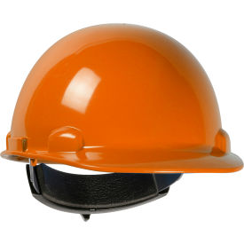 Dynamic Dom Cap Style Dome Hard Hat HDPE Shell, 4-PT Suspension, Rachet Adjustment, Orange