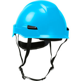 Dynamic Industrial Climbing Helmet Polycarbonate / ABS Shell, Ratchet Adjustment, Light Blue