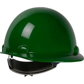 Dynamic Cap Style Hard Hat, HDPE Shell, 4-PT Suspension, Rachet Adjustment, Dark Green
